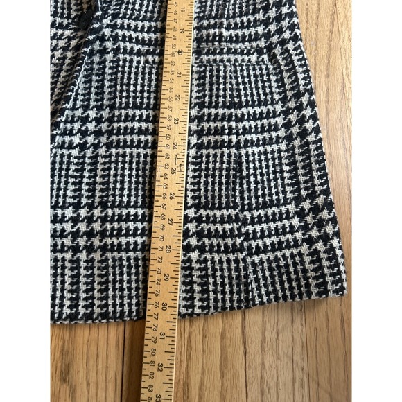 Talbots Houndstooth Blazer Womens Size 10 Black White Career Jacket - Picture 6 of 7